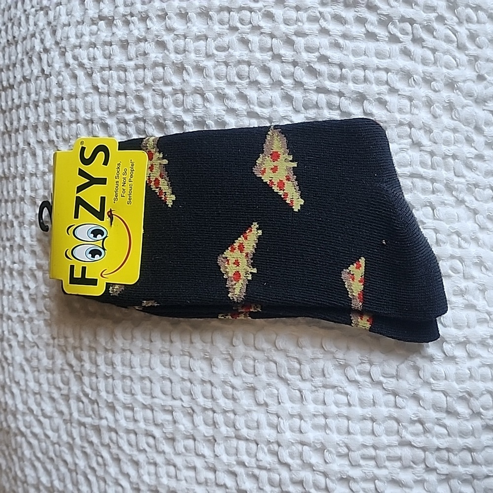 3/$20 Foozy Funny Pizza Socks!